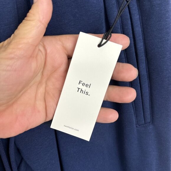 Swet Tailor Stretch Fleece Jogger Pant Men's M Admiral Blue New - Picture 8 of 16